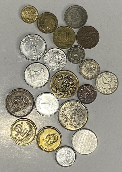 20 Monedas Distintas Antiguas, América Muchos Países, Ame05 1 20 Monedas Distintas Antiguas, América Muchos Países, Ame05 1
