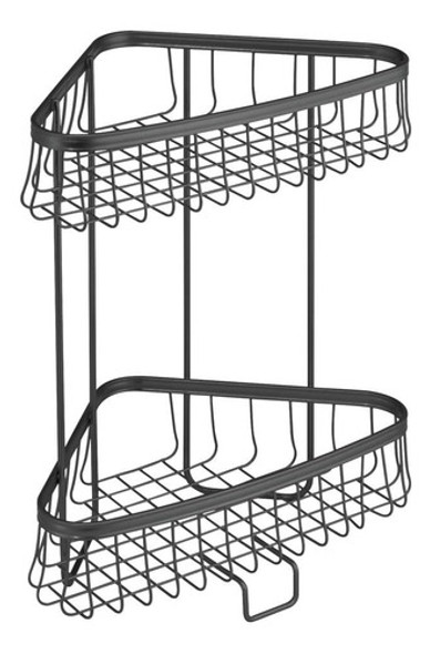 Interdesign York Lyra - Estantería Pie, Ducha Baño Niveles 0