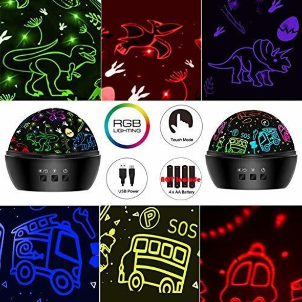 Proyector Juguete Dinosaurio Autos Proyección Niños Luz Noct 1 Proyector Juguete Dinosaurio Autos Proyección Niños Luz Noct 1