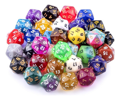 Dados De 20 Caras Para Juegos De Rol - Dados En Mano 0