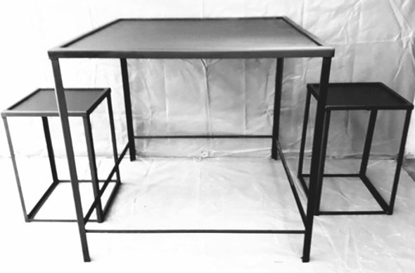 Mesa Para Mosaiquismo Cuadrada 50cm X 50 Cm X 40 Cm Alt. 1