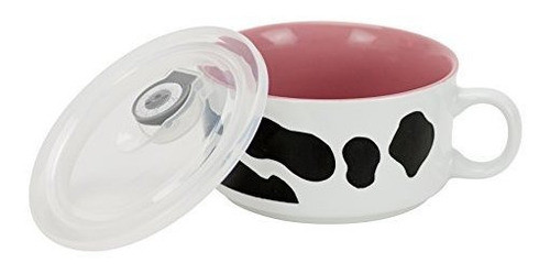 Taza De Souper De Boston Warehouse Con Tapa Capacidad De La 1