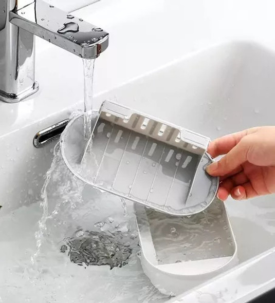 Soporte Para Jabón Con Drenaje Para Pared Con Autoadhesivo 1