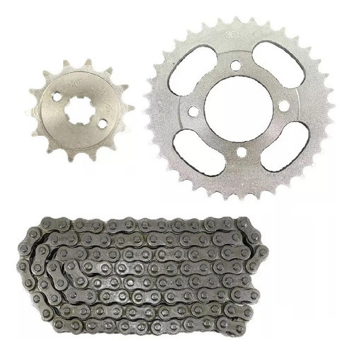Kit Transmision Completa Cadena Piñon Corona Beta Bs 110cc 0