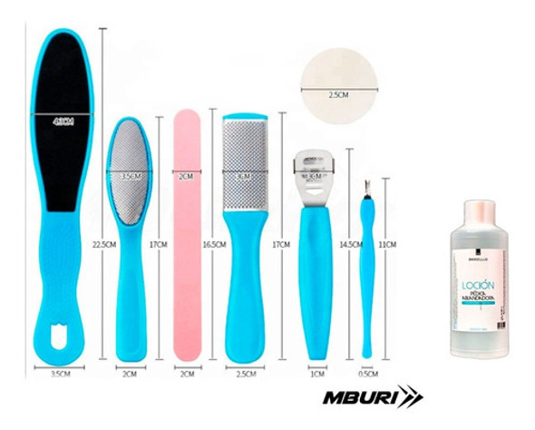Kit 8 Elementos Podología + Loción Pédica Ablandadora Callos 0