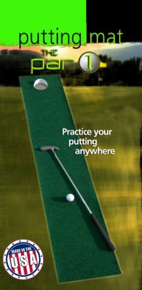 Putt-a-bout El Par 1 Putting Mat, Verde, De 12 Pulgadas X 6 1