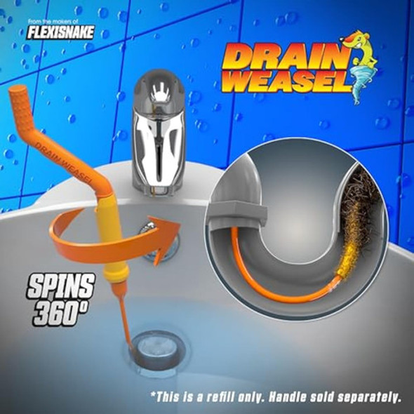 Flexisnake Recambio De Comadreja De Drenaje, 1 Flexisnake Recambio De Comadreja De Drenaje, 1