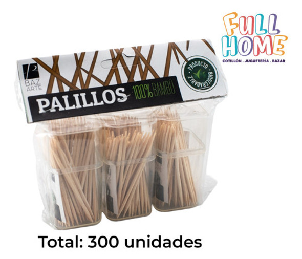 Palillos De Bambú 3 Tubos X 100 Unidades Cada Uno 1 Palillos De Bambú 3 Tubos X 100 Unidades Cada Uno 1