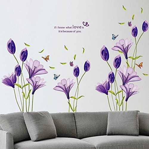 Livegallery Beautiful Lovely Lily Flowers Tatuajes De Pared 1