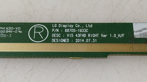 T-com Integrada Display LG 43lj5500 6870s-1933c 0