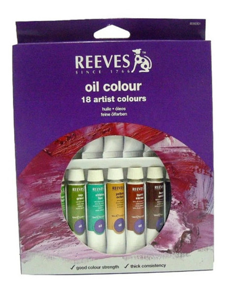 Set 18 Oleos Reeves + 2 Cartónes Entelados 40x40 + Pinceles 1 Set 18 Oleos Reeves + 2 Cartónes Entelados 40x40 + Pinceles 1