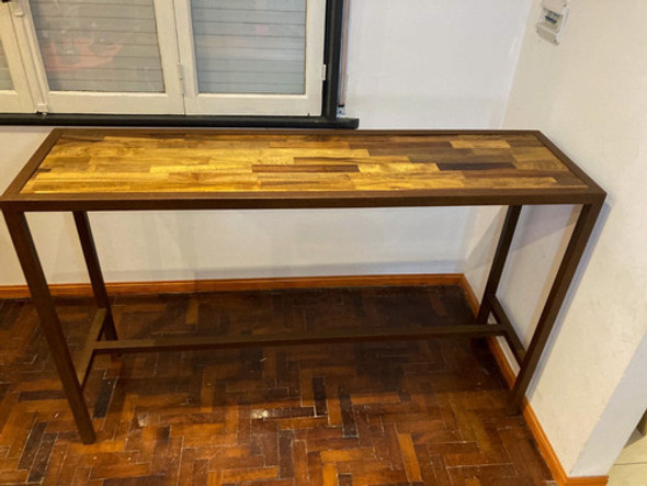 Barra / Desayunador Indus - Estilo Industrial Hierro Madera 0