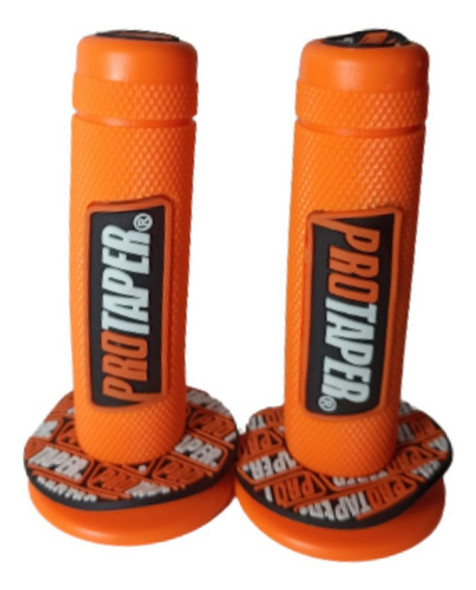 Puños Protaper Naranjas Fluor Para Motos Y Cuatriciclos 0
