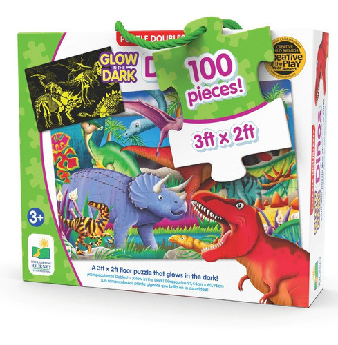 Puzle  Brilla En La Oscuridad Dino Para Niños The Learning 0