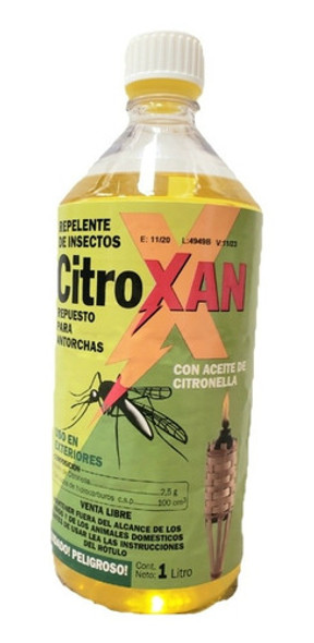 Aciete De Citronella .citroxan X 1l Repelente Para Mosquitos 1