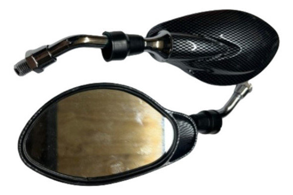 Par Espejo Ovalado Tunning Carbono 0