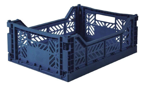 Canasto Aykasa Ay-kasa Midi Plegable Navy Azul Marino 0