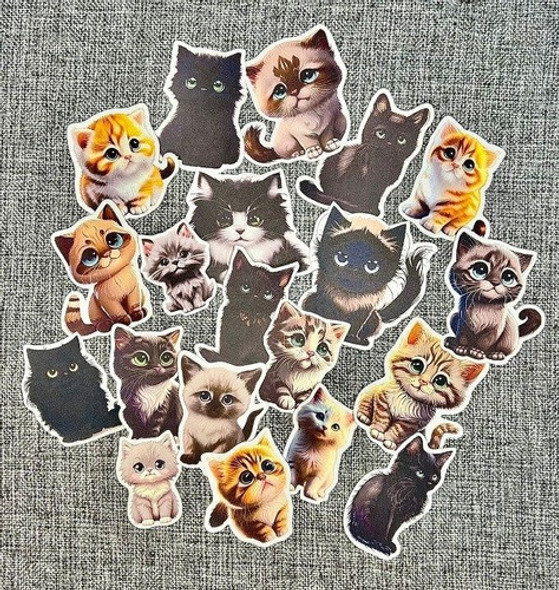 Calcos Stickers Vinilo Termo - Gatitos 1 Calcos Stickers Vinilo Termo - Gatitos 1