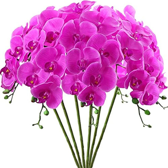Fagushome 32  Artificial Phalaenopsis Flowers 6 Pcs Artifici 0 Fagushome 32  Artificial Phalaenopsis Flowers 6 Pcs Artifici 0
