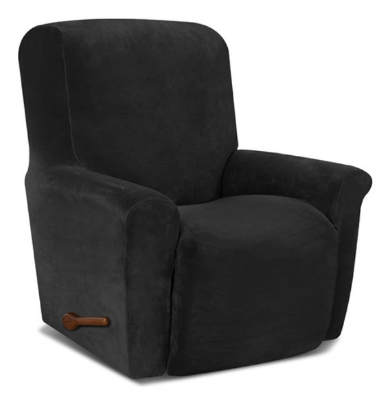 Funda De Sillon Reclinable Individual Negro 0