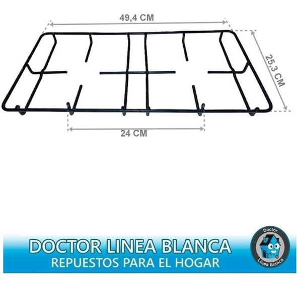 Rejilla Divid P/ Cocina Domec Paola Nva Enloz 49.4 X 25.3 Cm 1 Rejilla Divid P/ Cocina Domec Paola Nva Enloz 49.4 X 25.3 Cm 1