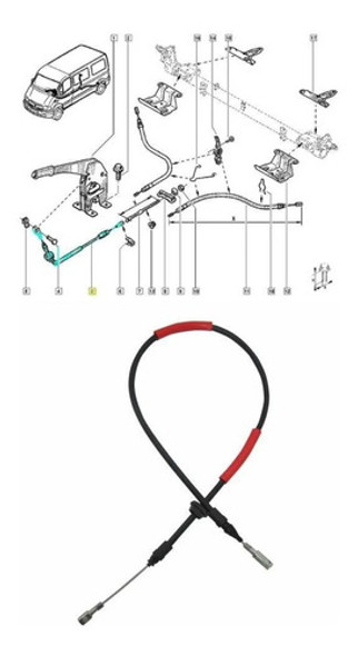 Cable Freno Delantero Palanca Renault Master 2.5 2012/ 1