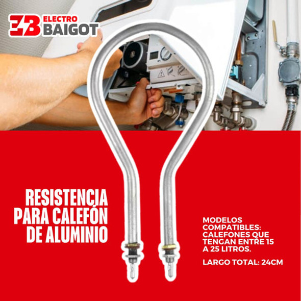 Resistencia Para Calefon Electrico De Aluminio- 1