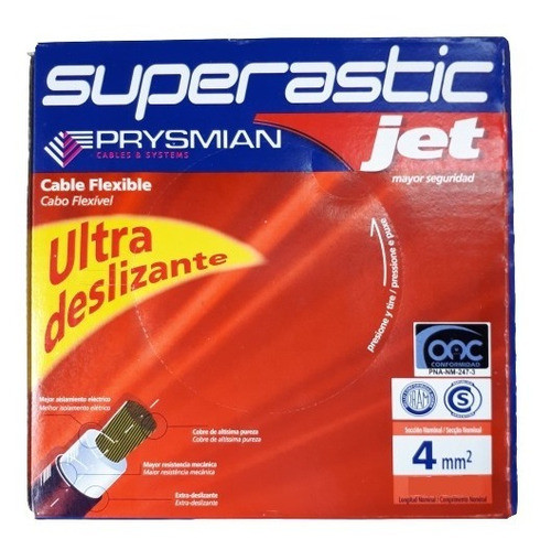 Cable Unipolar 4mm Prysmian Pirelli Corte X 30mts. 1