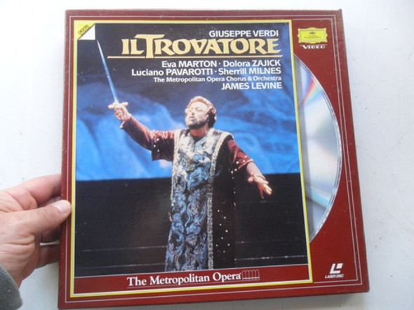 Pavaroti Il Trovatore Verdi Verdi Laser Disc Antiguo Marton 0