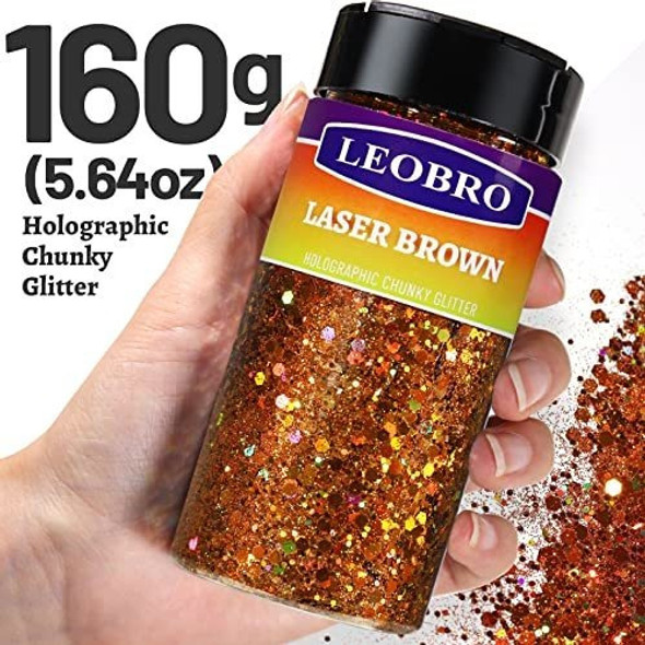 Glitter Grueso Escama 160g Marron Cobre Laser 1 Glitter Grueso Escama 160g Marron Cobre Laser 1