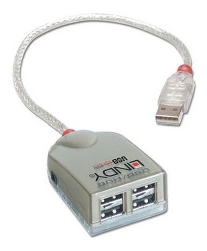 Lindy 4 Port Usb 2.0 Smart Hub Bus Powered 0