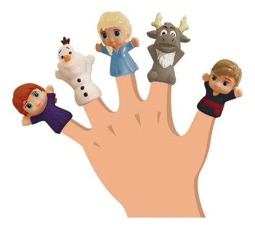 Frozen Personajes Finger Puppets Titeres De Dedo 5 Original 0