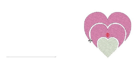 Pack 10 Corazones Matrices Maquinas Bordadoras Pes Jef Dst 1