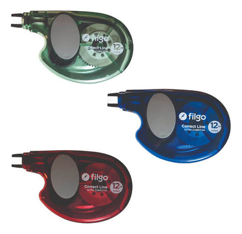 Corrector En Cinta 12mts X 5mm Correct Line Filgo (x4 Unid.) 0
