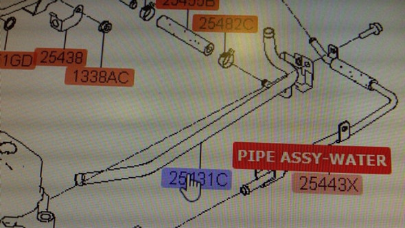 Caño De Agua Para Hyundai H100 Kia K2500 0 Caño De Agua Para Hyundai H100 Kia K2500 0