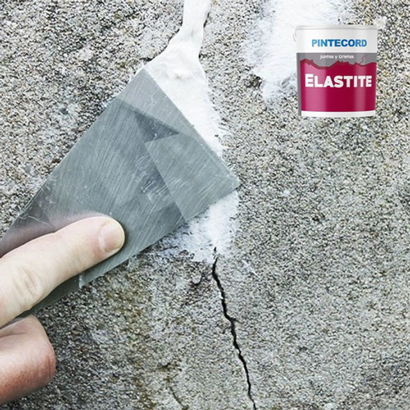 Sellador Masilla Juntas Y Grieta Pintecord Elastite 2kg Gris 1