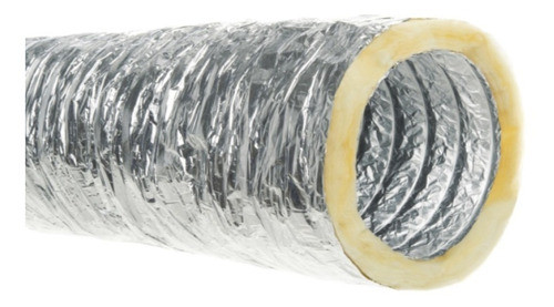 Conducto/ducto Flexibl Metalico Aislado 6 Pulgadas 7,6 Mts 0