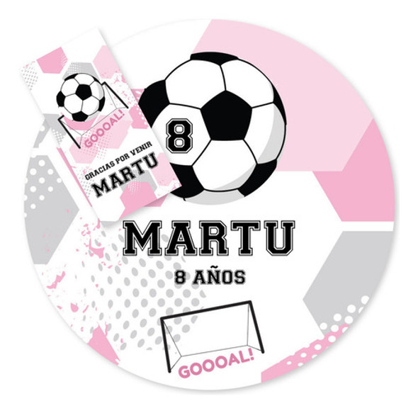 Kit Imprimible Futbol Pelota Rosa Candy Bar Tukit 0 Kit Imprimible Futbol Pelota Rosa Candy Bar Tukit 0