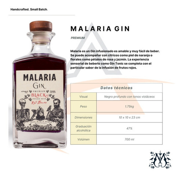 Gin Malaria Premium Black 4x700ml 1 Gin Malaria Premium Black 4x700ml 1