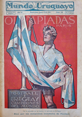 Revista Mundo Uruguayo Futbol Olimpiadas 1924 De Paris 0