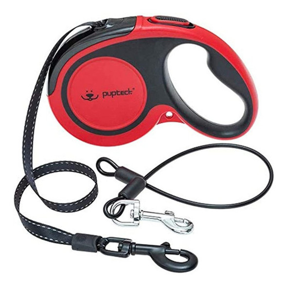 Correa Retractil Para Perros Pupteck Con Alambre De Acero A 0