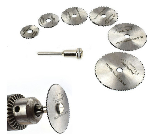 Set Mini Discos De Corte Para Minitorno Taladro O Dremel 1