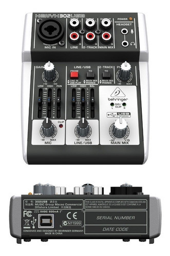 Mixer 5 Entradas Analógicas Behringer Xenyx 302usb Cuo 0