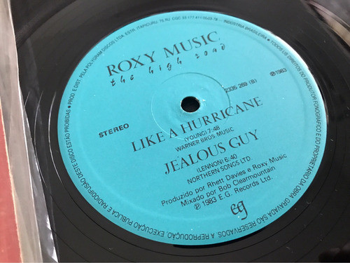 Disco Vinilo Roxy Musique / The High Road (brasil) 1