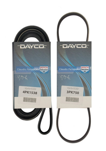 Kit 2 Correas Poly-v Dayco Renault Clio 2 1.2 16v 2009 2010 0