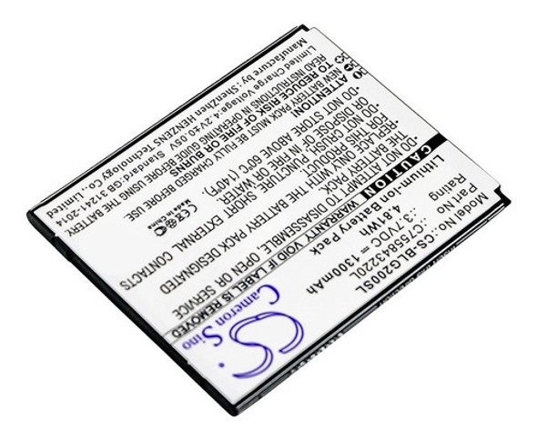 Batería Cs-blg200sl P/ Blu Studio G2 Plus, C755843220l 1 Batería Cs-blg200sl P/ Blu Studio G2 Plus, C755843220l 1