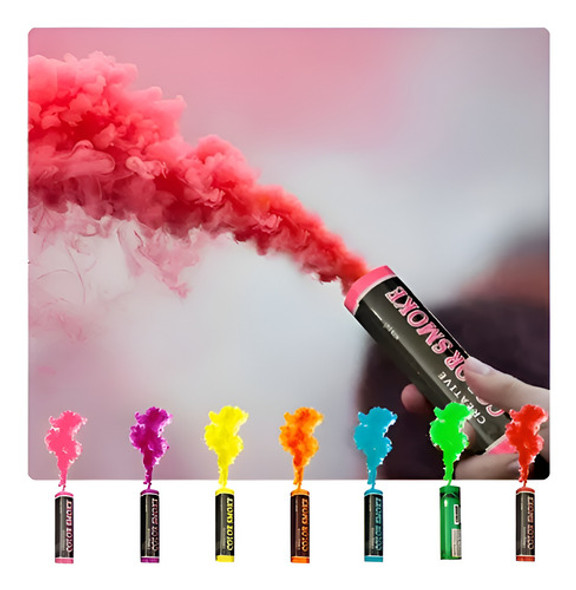 5 Bengala Humo Smoke Egresados Cotillon Carioca Combo 1