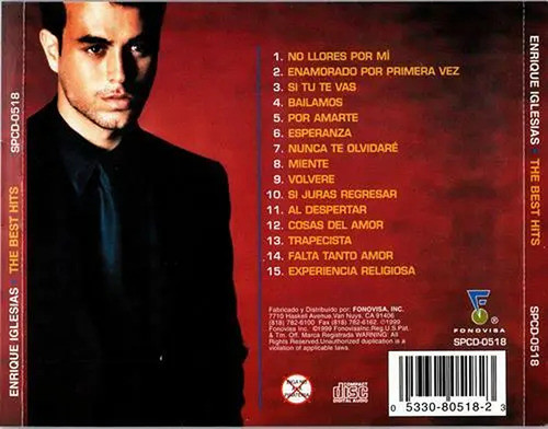 Enrique Iglesias The Best Hits Cd Nuevo Sellado Original 1