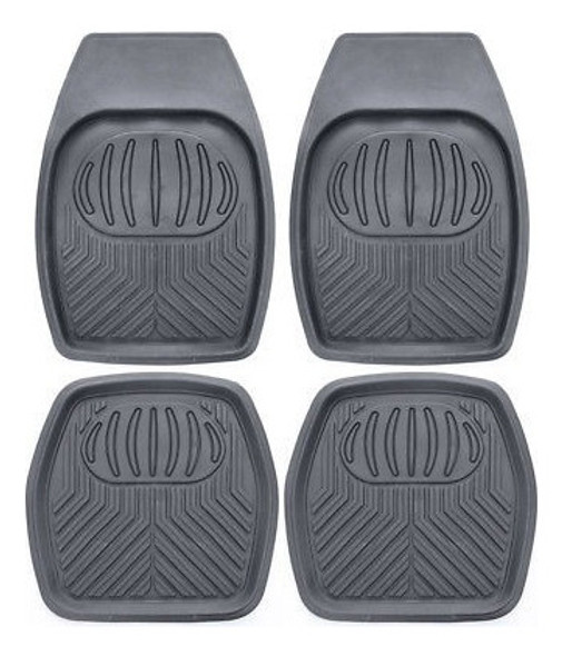Copap 4pcs Goma Set Completo Alfombrillas Gris Mat Forma Uni 1