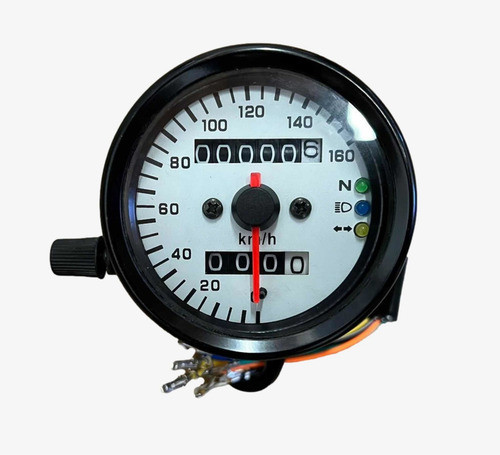 Reloj Cta.kilómetros Tablero Universal Moto Café Racer 0